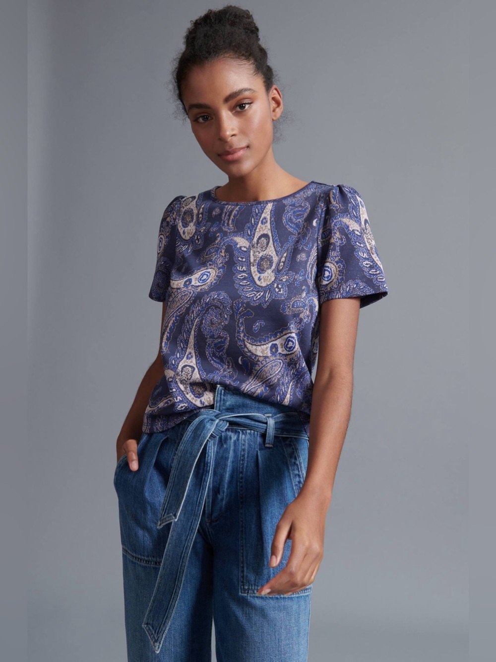 Anthropologie Demeter Paisley Tee | Size XL